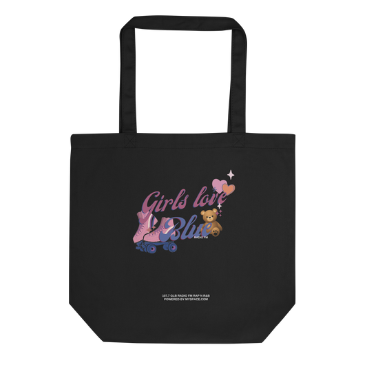 Girls Love Blue Eco Tote Bag